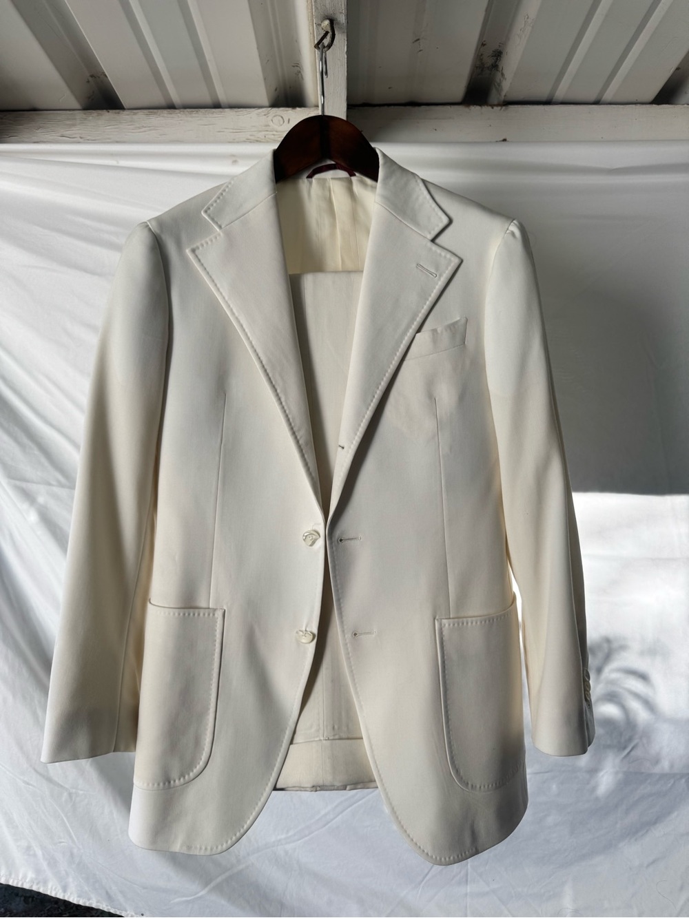 Ivory custom suit